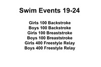 Swim events 19-24